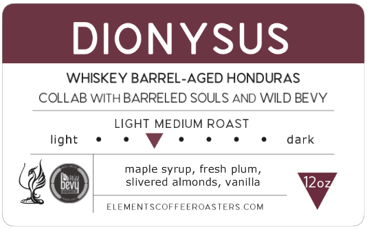Dionysus Whiskey Barrel Aged Honduras Guama Danta